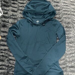 ALO Yoga Women's Dark Teal Hoodie